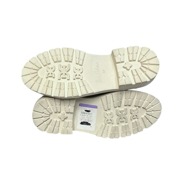 🌻NEW w/tag Sam Edelman Lydell Combat Boots Modern Ivory Lug Sole Size 6.5 - Picture 9 of 10